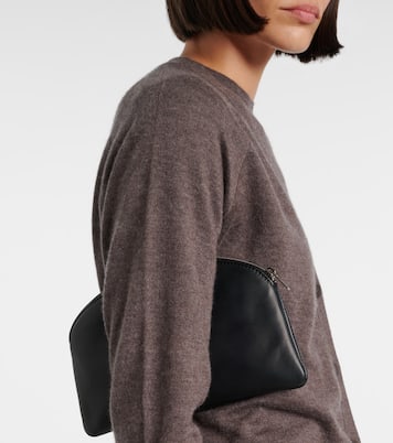 Round leather coin purse  | The Row