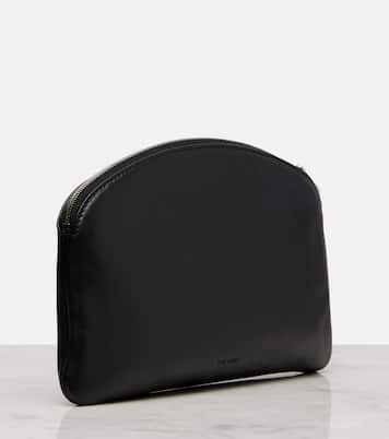 Round leather coin purse  | The Row