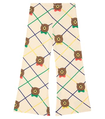 Printed cotton-blend jersey sweatpants | Mini Rodini