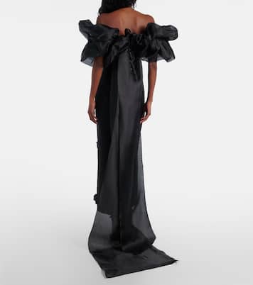 Ensemble robe longue et cape Zayna | Leo Lin