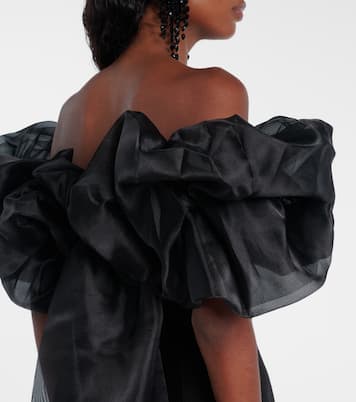 Ensemble robe longue et cape Zayna | Leo Lin