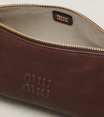 Bolso de piel con logo | Miu Miu