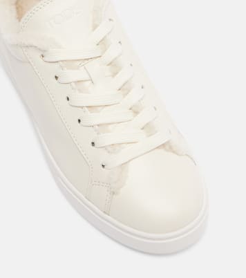 Cassetta shearling-lined leather sneakers | Tod's