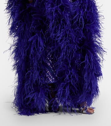 Casta Diva Follies sequined tulle kaftan | Taller Marmo