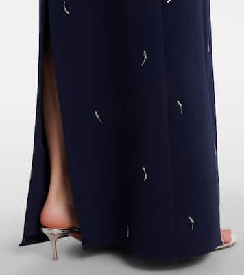 Bustier-Robe Reign aus Crêpe mit Kristallen | Simkhai