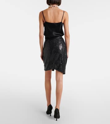 Panther gathered sequined midi skirt | Vivienne Westwood