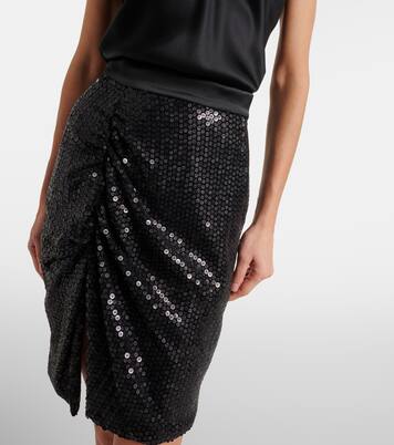 Panther gathered sequined midi skirt | Vivienne Westwood