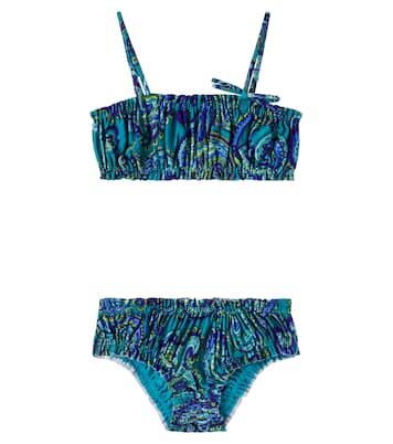 Paisley ruched bikini | Zimmermann Kids