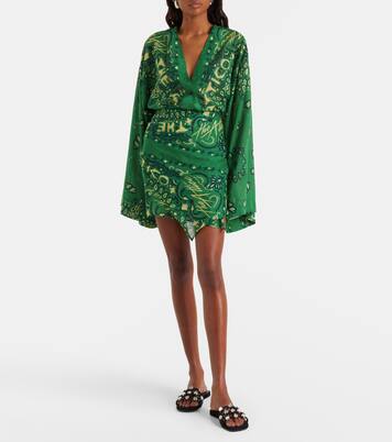 Bandana cotton muslin minidress | The Attico