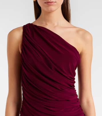 Diana gathered asymmetric minidress  | Norma Kamali