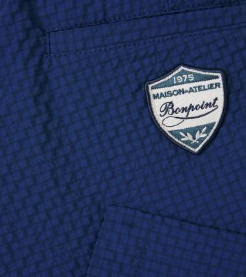 Ethan checked patch-appliqué shorts | Bonpoint