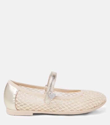 Mary-Jane-Ballerinas mit Glitter | Monnalisa