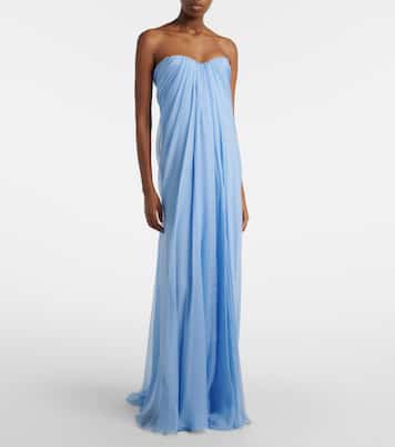 Silk bustier gown | McQueen