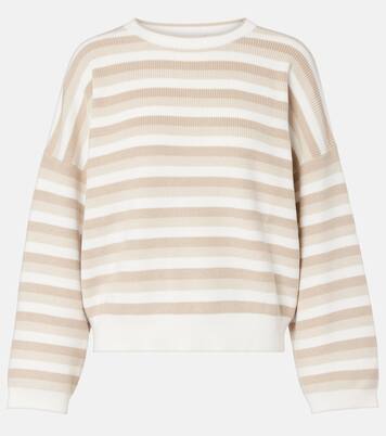 Striped cotton sweater | Brunello Cucinelli