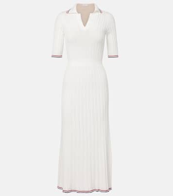 Ribbed-knit cotton midi dress | Brunello Cucinelli