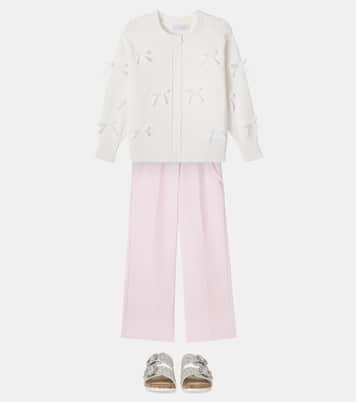Bow-detail cardigan | Monnalisa