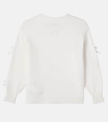 Bow-detail cardigan | Monnalisa