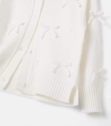 Bow-detail cardigan | Monnalisa