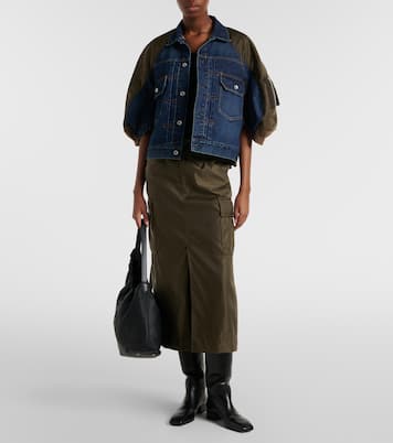 Pleated midi skirt | Sacai