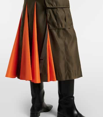 Pleated midi skirt | Sacai