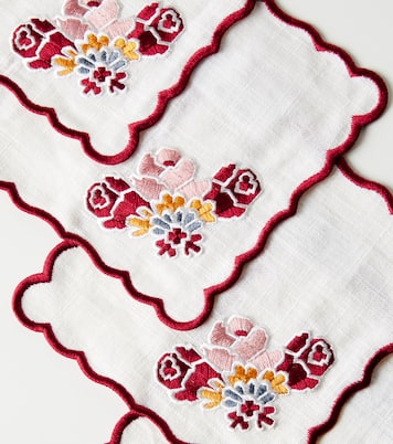 Lea set of 4 linen and cotton napkins  | Cabana