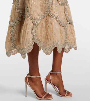 Sylvie embellished georgette cocktail dress | Costarellos