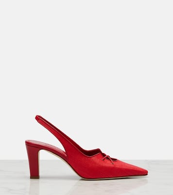 Slingback-Pumps Montbalo aus Raffiabast | Manolo Blahnik