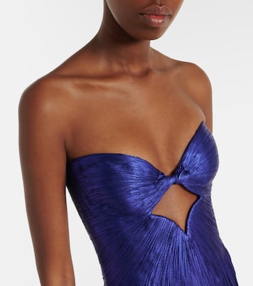 Stephanie薄纱紧身胸衣式长礼服 | Maria Lucia Hohan