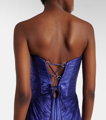 Stephanie薄纱紧身胸衣式长礼服 | Maria Lucia Hohan