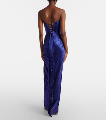 Stephanie薄纱紧身胸衣式长礼服 | Maria Lucia Hohan