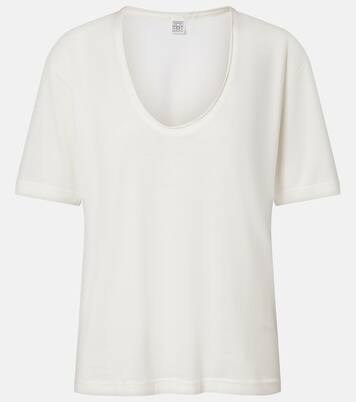 Cotton and silk T-shirt | Toteme