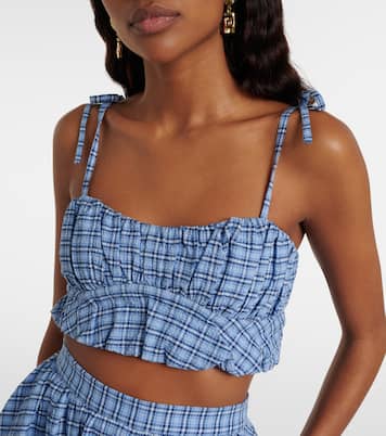 Pelea checked cotton top | Faithfull