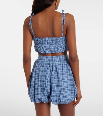 Pelea checked cotton top | Faithfull