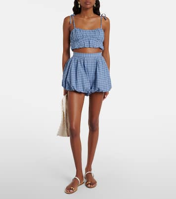 Pelea checked cotton top | Faithfull