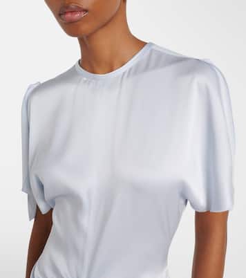 Robe aus Satin | Victoria Beckham