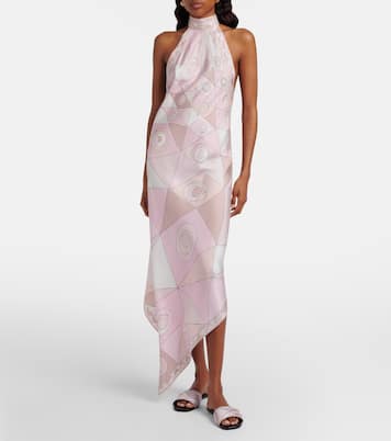Occhi silk twill maxi dress | Pucci