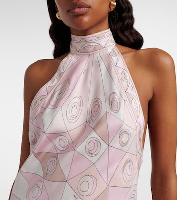 Occhi silk twill maxi dress | Pucci