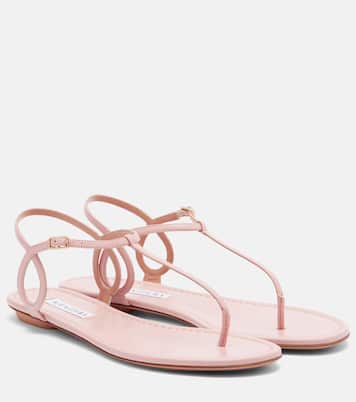Sandalen Almost Bare aus Leder | Aquazzura