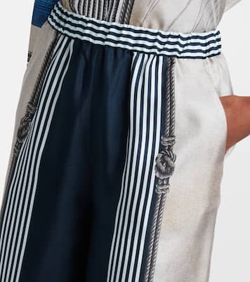 Printed silk twill palazzo pants | Max Mara