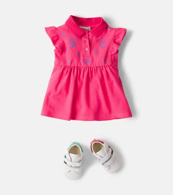 x Mr. Men Little Miss Baby cotton-blend piqué dress | Gucci Kids