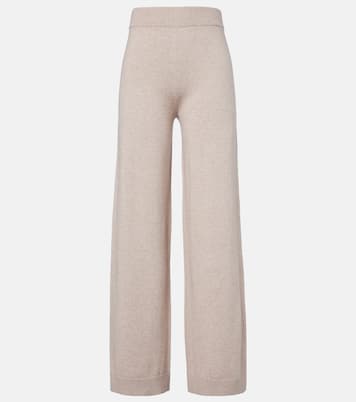 Cotton and cashmere wide-leg pants | Jardin des Orangers