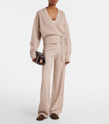 Cotton and cashmere wide-leg pants | Jardin des Orangers