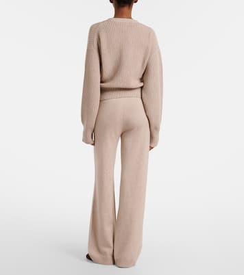 Cotton and cashmere wide-leg pants | Jardin des Orangers