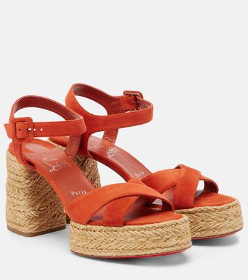 Espadrille-Sandalen Calakala aus Veloursleder | Christian Louboutin