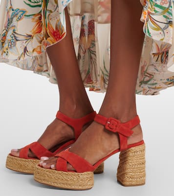 Espadrille-Sandalen Calakala aus Veloursleder | Christian Louboutin