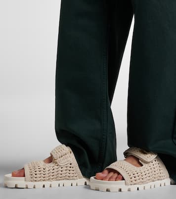 Crochet sandals | Miu Miu