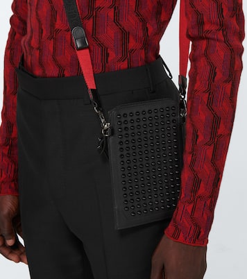 Sac à bandoulière Loubilab Spike en cuir | Christian Louboutin