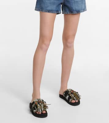 x Suicoke fringed sandals | Alanui