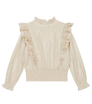 Metallic ruffled top | Molo