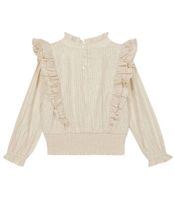 Metallic ruffled top | Molo